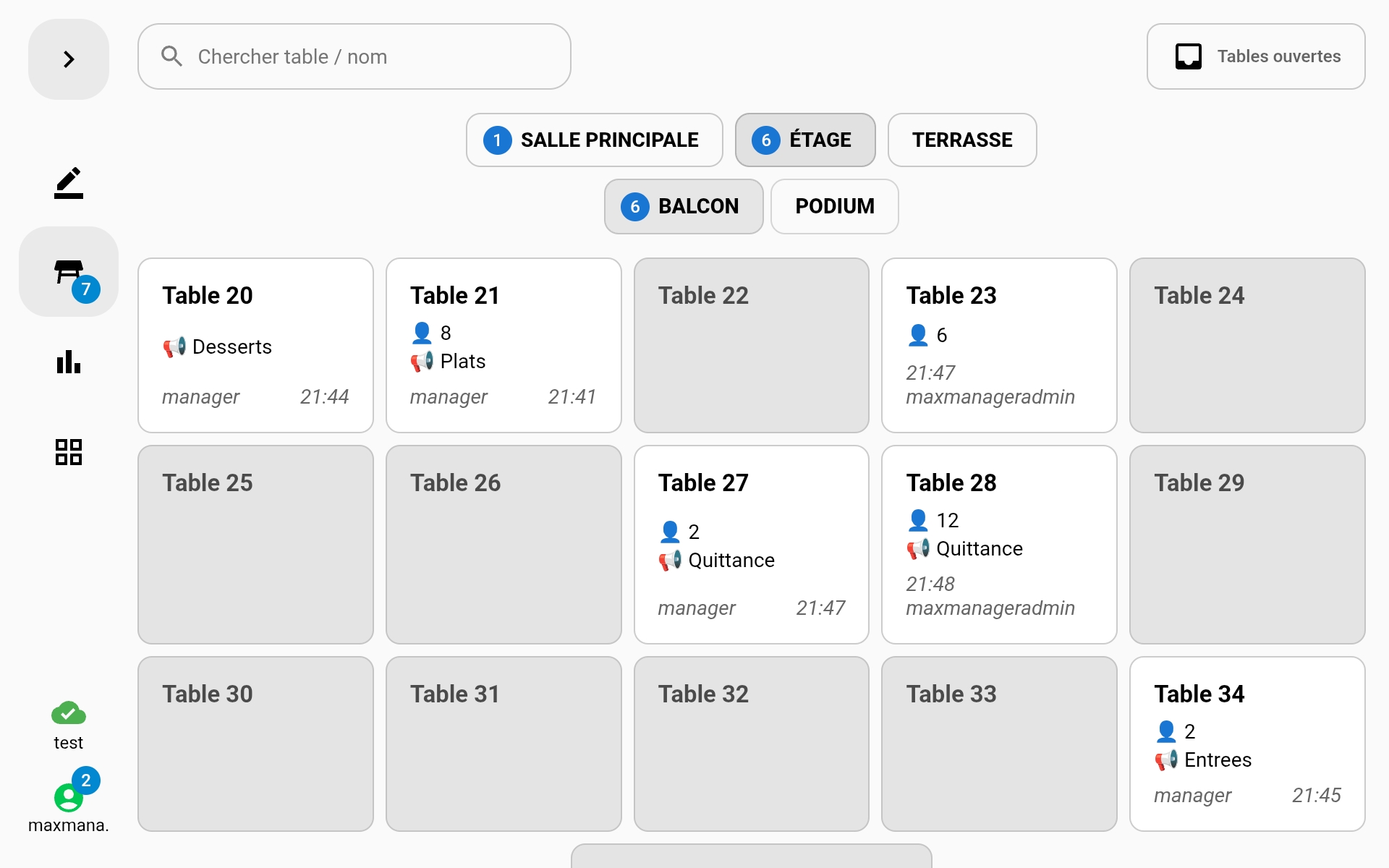 Scanpiii — Zones & tables