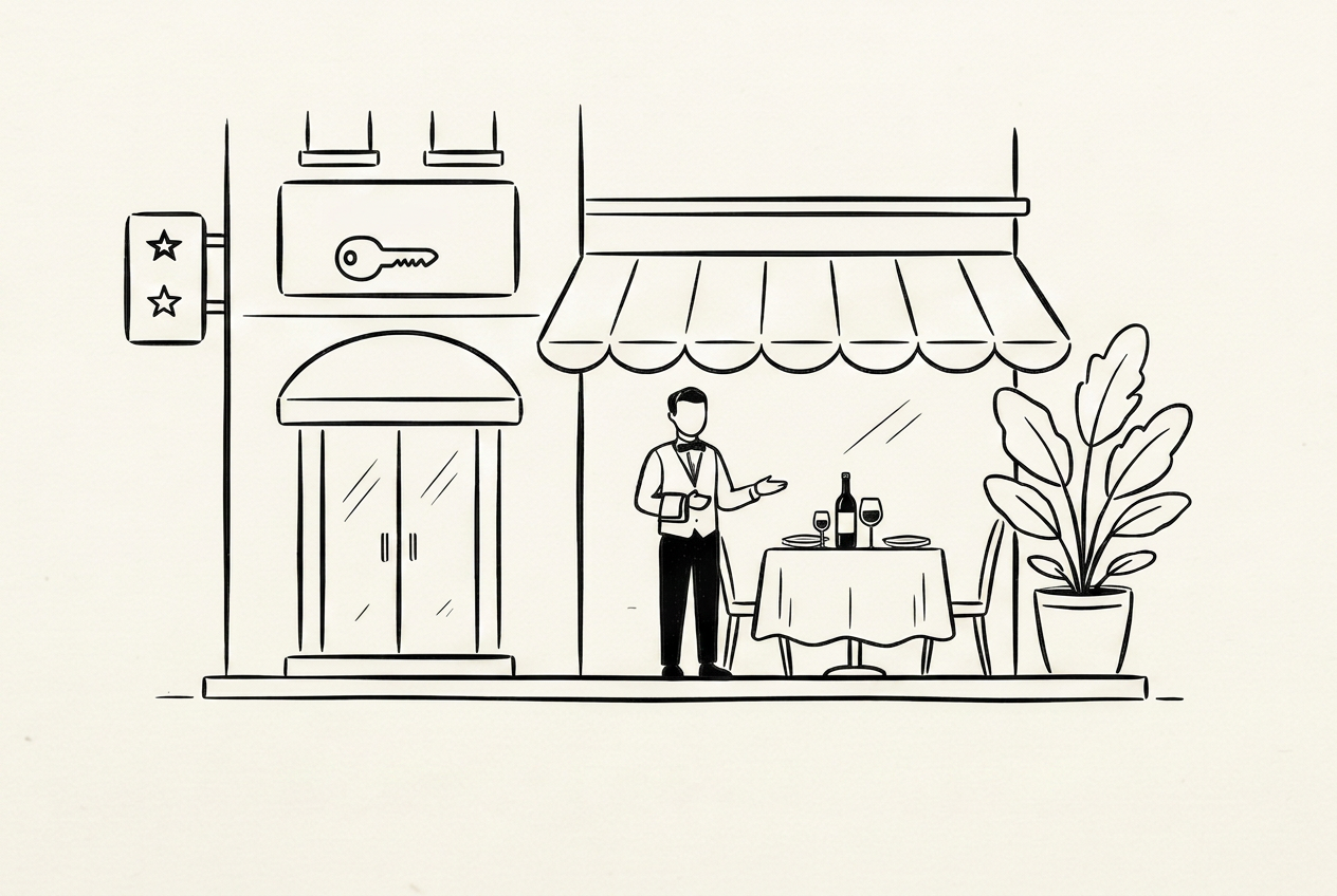 Salle d'un restaurant d'hôtel