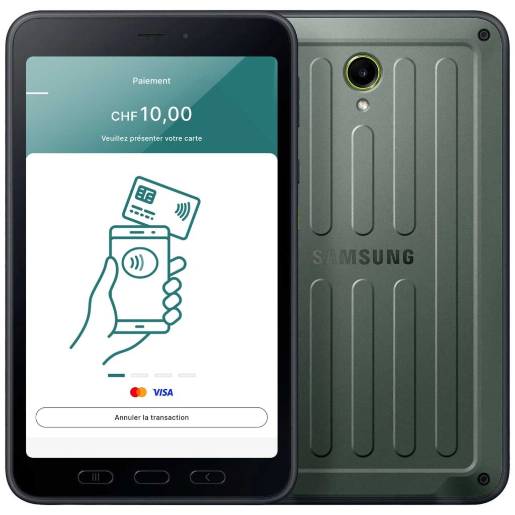 Tablette samsung qui gère le sans contact